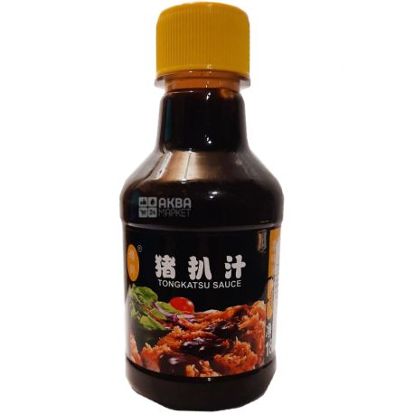 Tongkatsu, sauce, 180 мл, Соус Тонкацу к рыбе и мясу, кисло-сладкий
