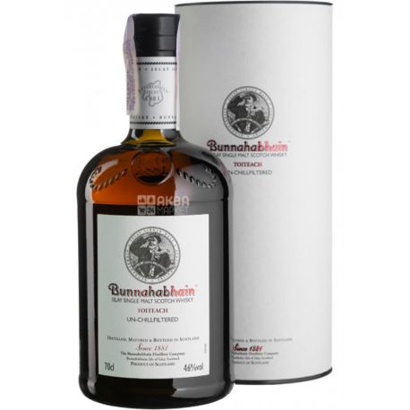 Bunnahabhain, Toiteach, 0,7 л, Виски односолодовый, тубус