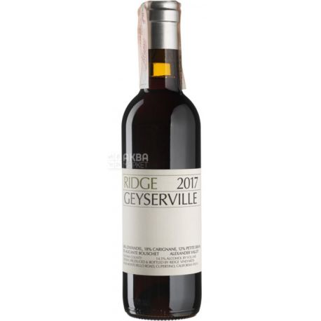 Ridge Vineyards, California Geyserville, 0,375 л, Вино красное сухое