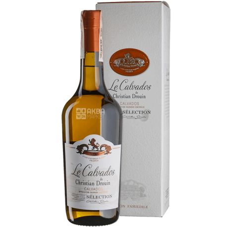 Christian Drouin, Calvados Selection, 0,7 л, Кальвадос, подарочная упаковка