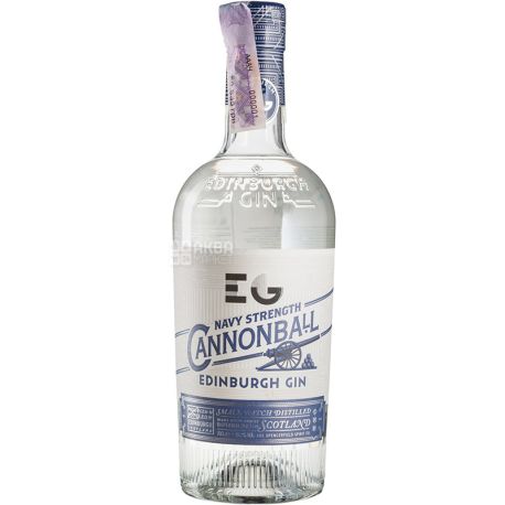 Edinburgh Gin, Cannonball Navy Strength, 0,7 л, Джин