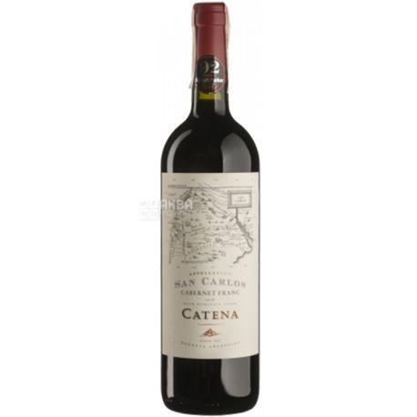 Catena Zapata, Appellation San Carlos Cabernet Franc, 0,75 л, Вино червоне сухе