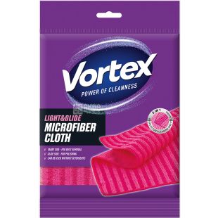 Vortex Light&Glide, Серветка універсальна з мікрофібри Вортекс, 400 х 400 мм, в асортименті