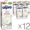 Alpro, Soya Unsweetened, Упаковка 12 шт. по 1 л, Алпро, Соєве молоко, без цукру та лактози, вітамінізоване