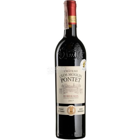 Chateau Clos Moulin Pontet, 0.75 L, Dry red wine