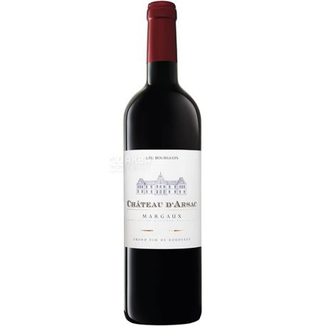 Chateau d'Arsac, 0,75 л, Вино красное сухое