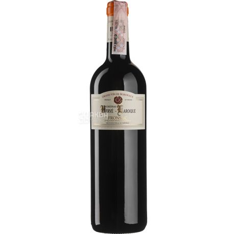 Chateau Moulin Haut-Laroque, Chateau Herve Laroque, 0,75 л, Вино красное сухое