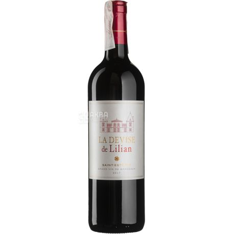 Chateau Lilian Ladouys, La Devise de Lilian, 0,75 л, Вино красное сухое