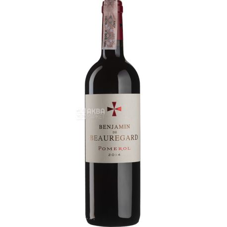 Chateau Beauregard, Le Benjamin de Beauregard, 0,75 л, Вино красное сухое
