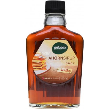 Naturata, Ahornsirup, 250 г, Натурата, Сироп кленовый, класс С, органический
