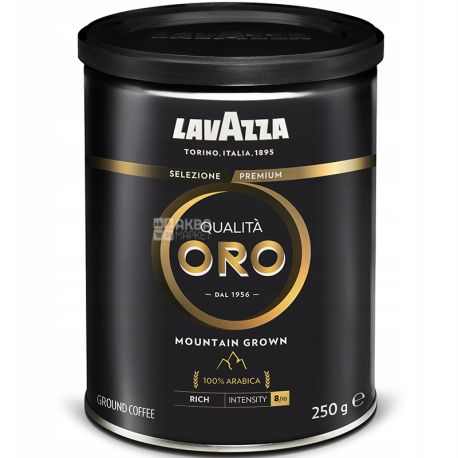 Lavazza, Qualita Oro Mountain Grown, 250 g, Medium Roast Lavazza Coffee, Can