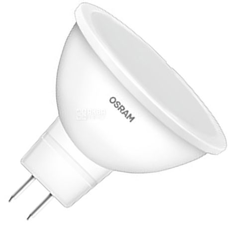 Osram, LED Star, Лампа светодиодная, цоколь GU 5,3, 4,2W, 220-240V, теплое белое свечение, 3000K, 400lm
