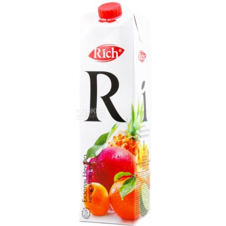 Rich Экзотик, 1 л, Нектар натуральный Рич, неосветленный