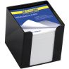 Buromax, 1000 л, Бокс з білим папером для заміток, які не склеєна, чорний, 90х90х90 мм