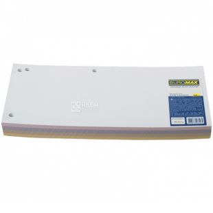 Buromax, 100 шт, Индекс-разделитель, картонный, ассорти, 10.5 х 23 см
