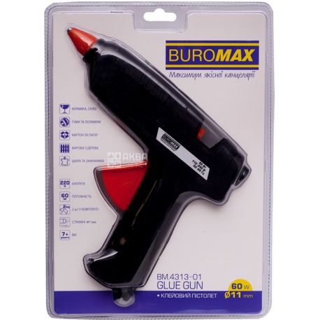 Buromax, Клейовий пістолет, 11 мм, 60 Вт