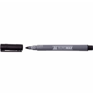 Buromax, 1 шт., Маркер водостійкий, чорний, 2 мм