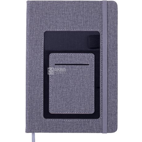 Buromax, Comfort, 96 листов, Блокнот серый, клетка, А5