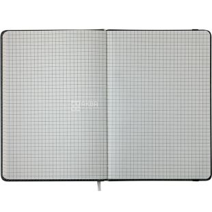 Buromax Comfort, 96 аркушів, Блокнот в клітинку, А5, сірий