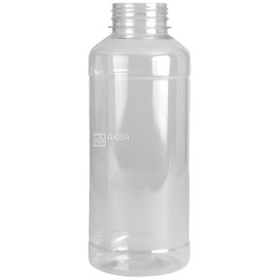 Бутель, 0,5 л, ПЕТ, з кришкою, широке горлечко, прозорий