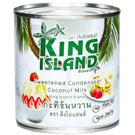 King Island, 380 мл, Молоко згущене, кокосове