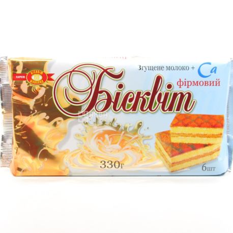 ХБФ, Фирменный Коктейль, 330 г, Бисквит, сгущенное молоко + Са