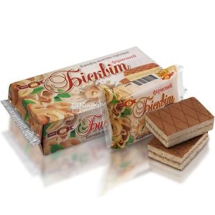 ХБФ, Фірмовий Коктейль, 330 г, Бісквіт з молочно-горіховою начинкою