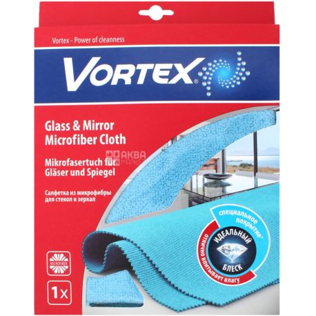 Vortex, 35 х 35 см, Серветка з мікрофібри для скла та дзеркала