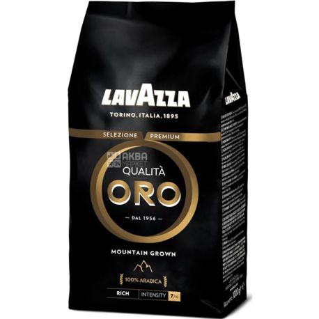 Lavazza, Qualita Oro Mountain Grown, 1kg, Medium Roast Lavazza Coffee, Whole Beans