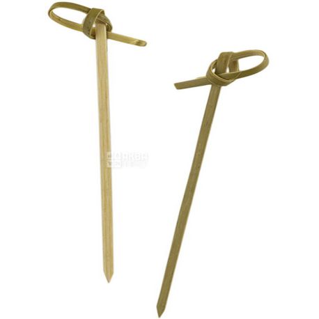 Knot, 100 pcs, Skewers, bamboo, 6 cm