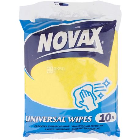 Novax, 10 шт., Серветки універсальні, в асортименті