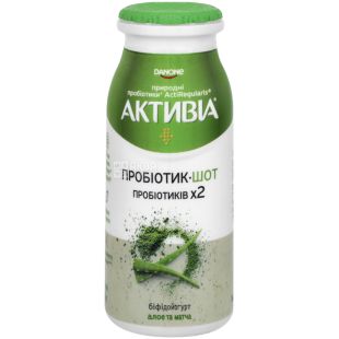 Activia, Алоэ и матча, 100 г, Бифидойогурт низколактозный, 1,5%