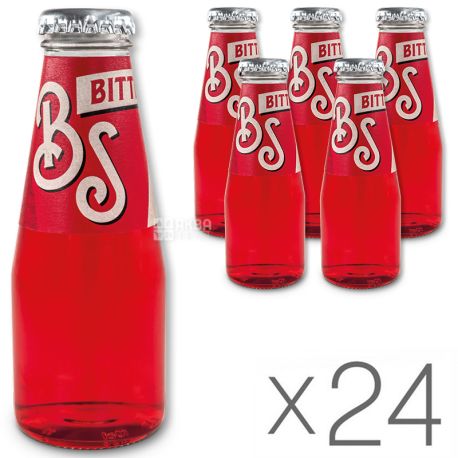 Bitter Salfa, Derby blue, Packaging 24 pcs x 0.1 L, Non-alcoholic carbonated drink