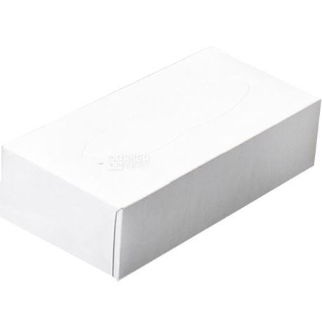 Mirus Eco Point Grand, 150 шт., Салфетки косметические Мирус, 2-х слойные, 20х20 см, белая коробка