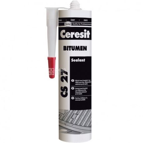 Ceresit, CS 27, 300 мл, Герметик битумный, черный
