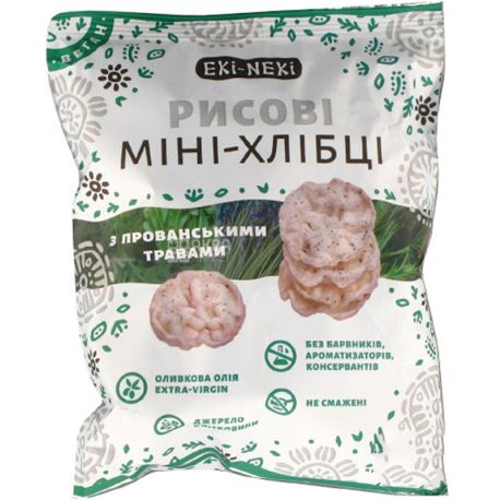 Ekі-Nekі, 40 g, Rice mini-breads, with provencal herbs