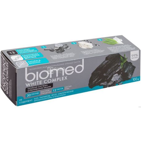 Biomed, White complex, 100 г, Зубная паста, отбеливающая