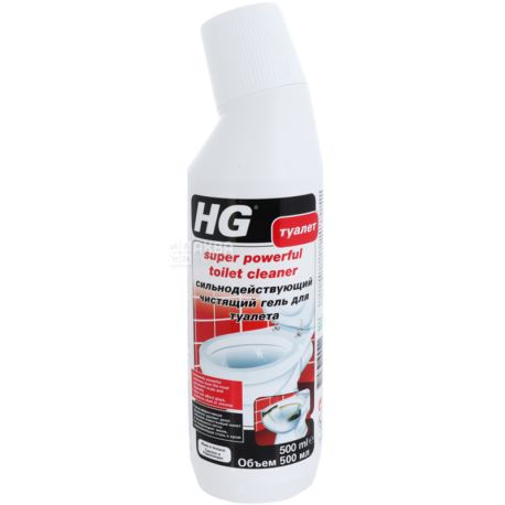 HG, Super powerful toilet cleaner, 500 мл, ейдж, Засіб для чищення туалету