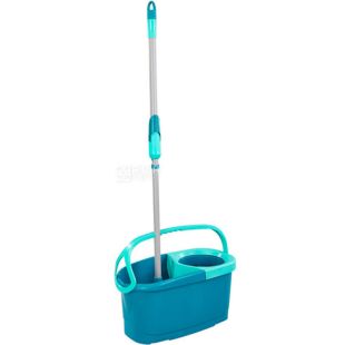 Leifheit, Набір для прибирання Лайфхайт, швабра Clean Twist Disc Mop Ergo, 110 см + відро, 20 л