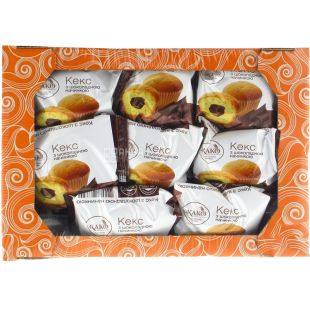 Жако, 1 кг, Кекси з шоколадною начинкою, в індивідуальній упаковці