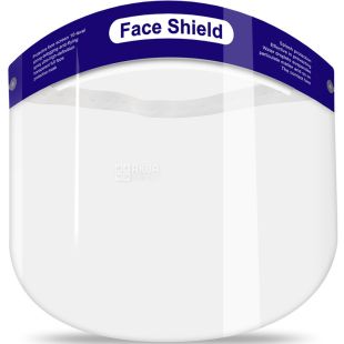 Face shield, 1 шт., Защитный экран для лица, пластиковый, 32х22 см