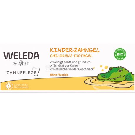 Weleda, Kinder Zahngel, 50 мл, Зубний гель для дітей, органічний