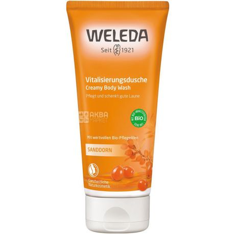 Weleda, 200 мл, Гель для душа, тонизирующий, облепиха