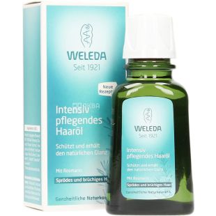 Weleda, Rosemary Hair Oil, 50 мл, Масло питательное для сухих и ломких волос, с экстрактом розмарина