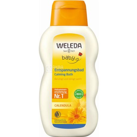 Weleda, Calendula, 200 мл, Засіб для купання немовлят