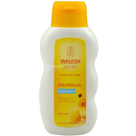 Weleda, Calendula, 200 мл, Дитяче молочко для купання
