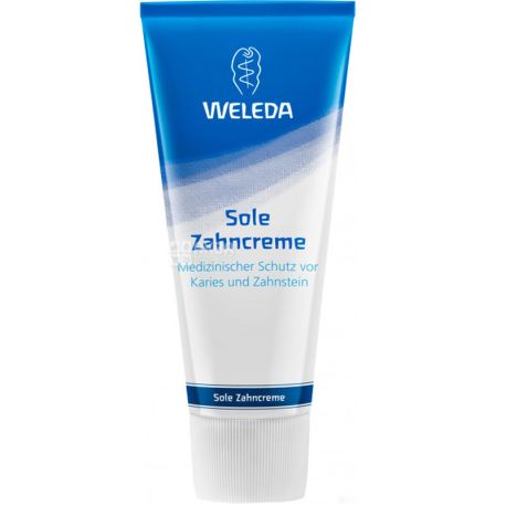 Weleda, 75 мл, Зубна паста з мінеральною сіллю, органічна