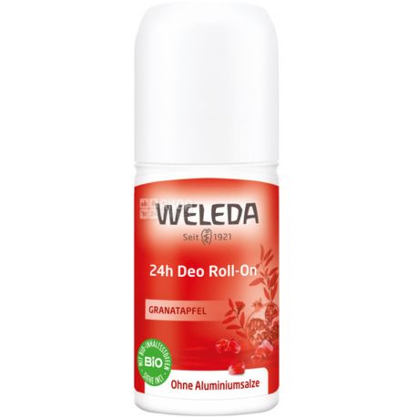 Weleda, Garnet Deodorant Roll-On 24h, 50 мл, Дезодорант Ролл-он 24 часа гранат
