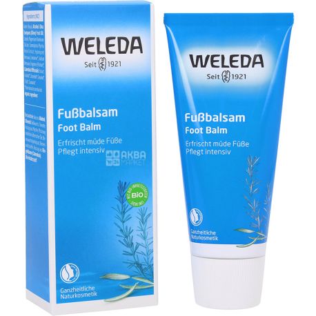 Weleda, Fußbalsam, 75 мл, Бальзам для ніг, поживний