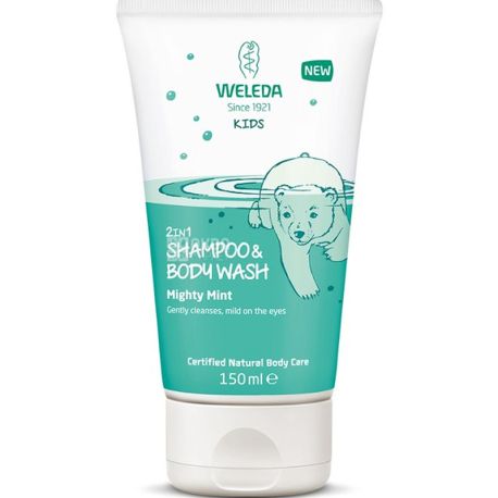 Weleda, Gel-Sampon Menta,150 мл, Детский шампунь-гель, мята, от 3-х лет